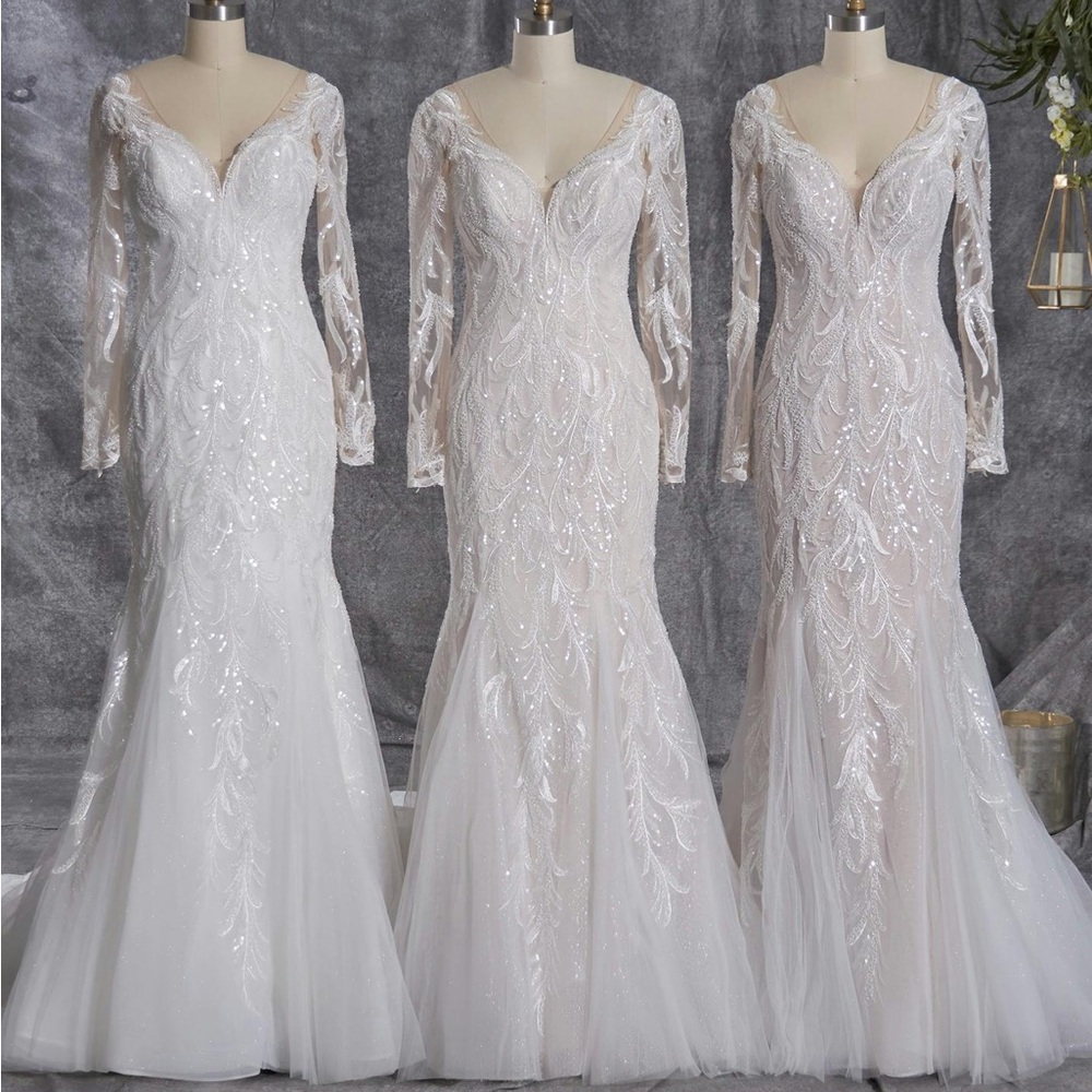 Maggie Sottero White Lace Wedding Dress